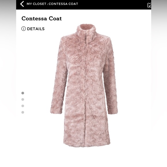 Cabi CONTESSA COAT  XL Pink Faux  Fur Coat  Limited Edition. EUC - Picture 4 of 13